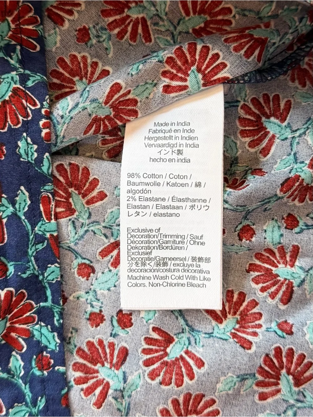 J. Crew | Smocked Neck Blouse | Size L | NWT | Floral Cottage core Feminine Cute